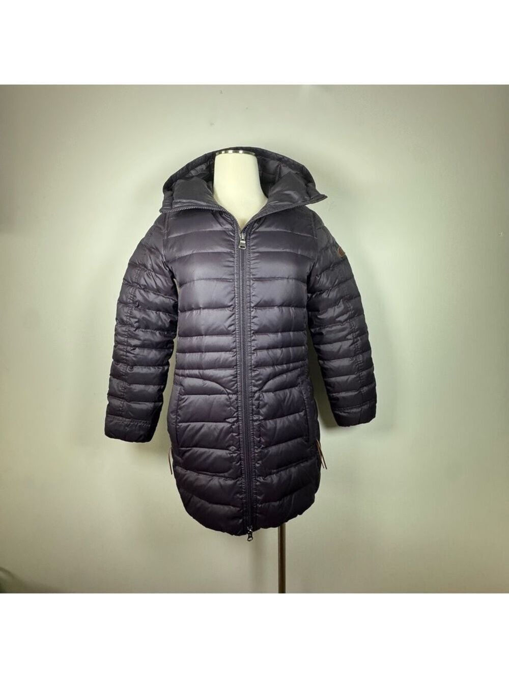 Aigle Women's Puffer Coat size 36 Small Dark Purplish